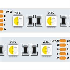 StripLED 24V RGB+4000K 19,2W 720lm/mt 60led/mt IP65 mt5