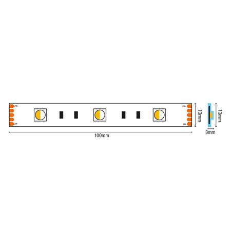 StripLED 24V RGB+4000K 19,2W 720lm/mt 60led/mt IP65 mt5