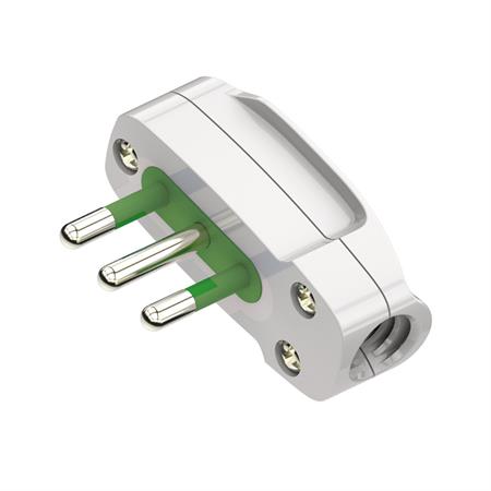Spina piatta 16A+T Colore Bianco