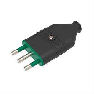 Spina antischiacciamento 16A 2P+T IN PVC Colore Nero