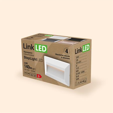 StepLight LED 2.8W 4000K PC IP65 4 COLORFUL COVERS
