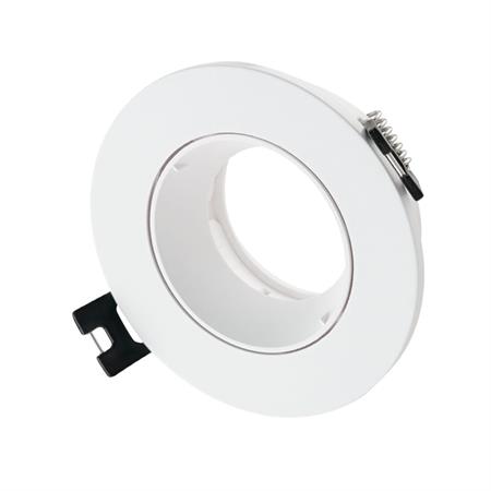 Portafaretto orientabile da incasso Serie ROUND DEEP ADJ Bianco