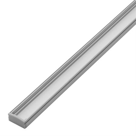 Profilo di superficie in alluminio con schermo opale 2m