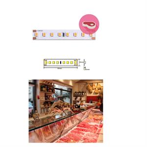 StripLED 24V 14,4W X BANCO MACELLERIA 3100K 140led/mt IP20 mt5
