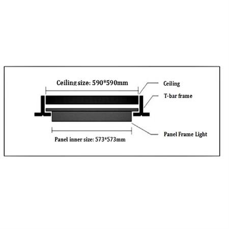 LED Panel FRAME 6060 36W 4000K 3600lm CRI80