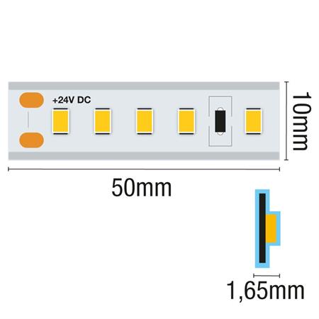 StripLED 24V 14,4W per BANCO MACELLERIA colore ROSA 3100K 140led/mt IP20 mt5