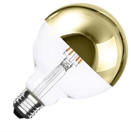 LED FILO G95 CUPOLA DORATA 6W E27 2200K