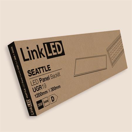 LED Panel SEATTLE 30120 Backlit 36W 4000K 4325 lm CRI80