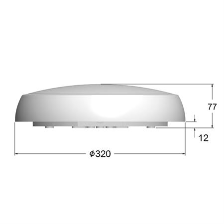 Plafoniera LED Modulare DELHI CCT 8-12-16-20W IP65