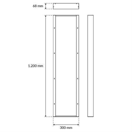 Kit Plafone x LED Panel BACKLIT 30x120cm