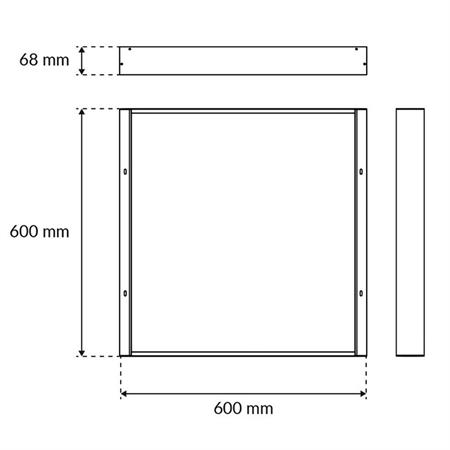 Kit Plafone x LED Panel BACKLIT 60x60cm