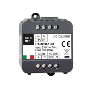 Dimmer taglio di fase 220V push max 200W-DALI