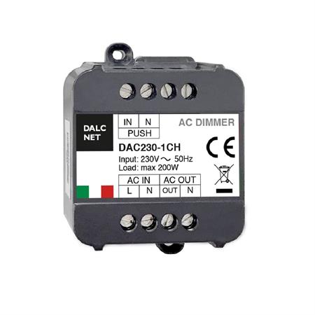 Dimmer taglio di fase 220V push max 200W-DALI