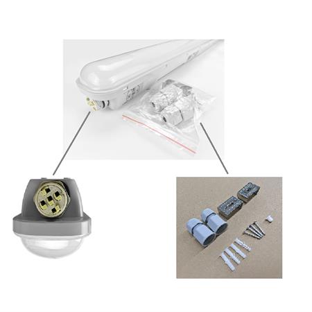 Plafoniera lineare LED DALI 50W 7150lm 4000K 150cm IP65 Linkable