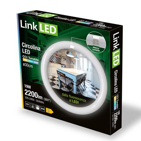 LED Circolina G10q 19W CCT 2200lm dm.300mm