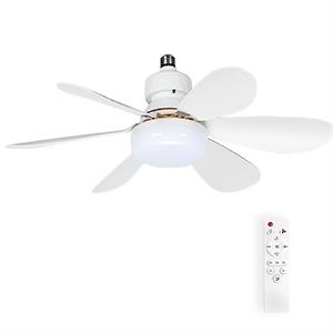 Ventilatore da soffitto LED 12W CCT con attacco E27